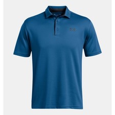 NWT Under Armour UA Tech Men's Polo in Photon Blue size 2XL