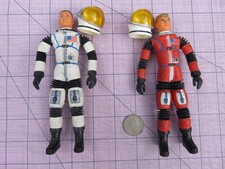 Mattel 1966 Major Matt Mason Man in Space Figure Lot of 2 Figures Broken Wires
