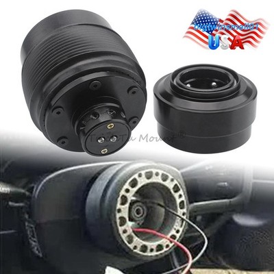 Black Steering Wheel Quick Release Hub Adapter Snap Boss For Honda Civic CR-V
