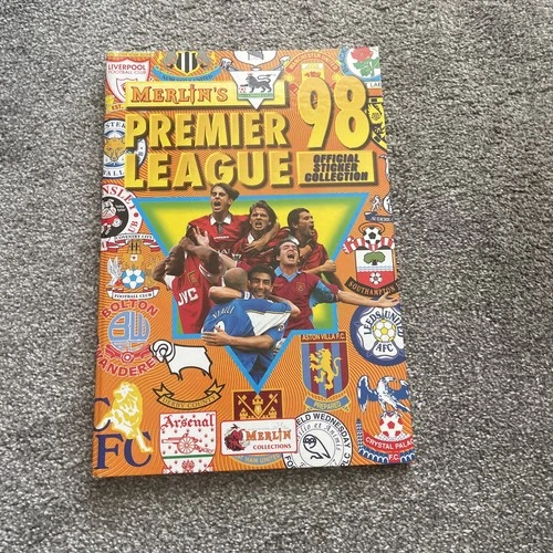 Merlin Football Premier League 1998 98 Official Hardback Binder Album Folder