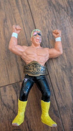 WCW Galoob Sting UK Variant Black Pants Hasbro Act...