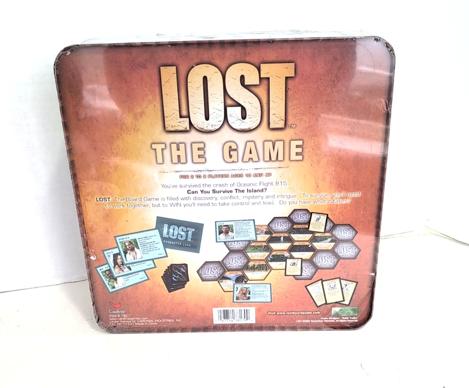 LOST, THE GAME  2006 CARDINAL INDUSTRIES Collector's Tin Edition  New In Plastic - Image 2 of 4