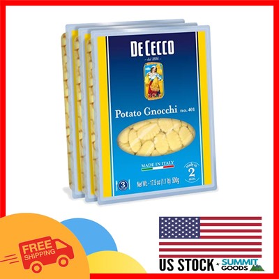 Bronze-Drawn Potato Gnocchi 17.5 oz (Pack of 3) for Delicious Italian Dishes