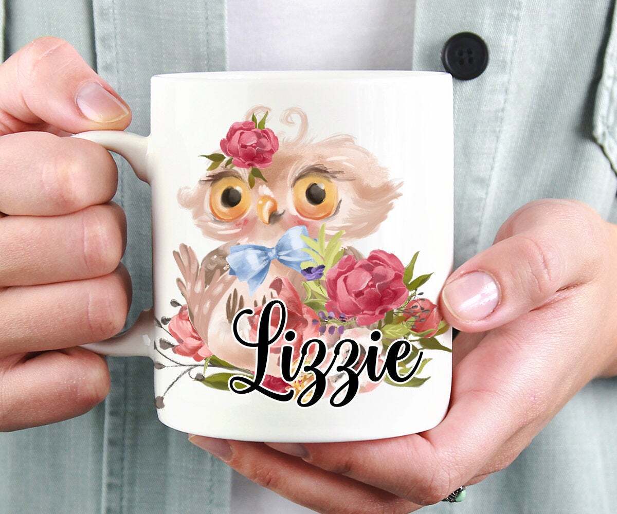 Owl Gifts Owl Mug Personalized Name Teacher Gift Custom Tea Mug Mugs For Her