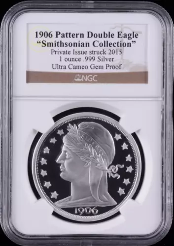:1906(2015) SUNSHINE MINT PATTERN SILVER DOUBLE EAGLE NGC GEM-PROOF ULTRA-CAMEO