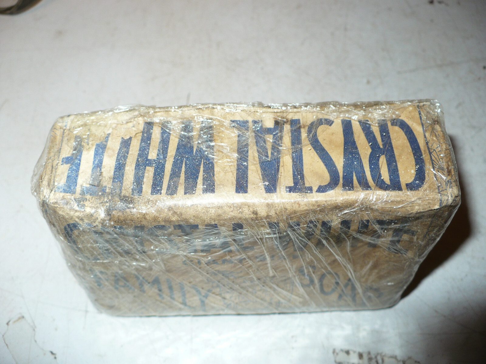 Vintage Crystal White Peets Family Soap Giant Size Colgate Palmolive