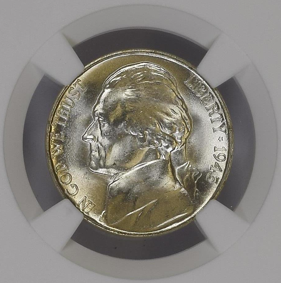 :1945-D 5C JEFFERSON-NICKEL NGC MS67 5FS 5 FULL STEPS RARITY R5 HIGHEST ...
