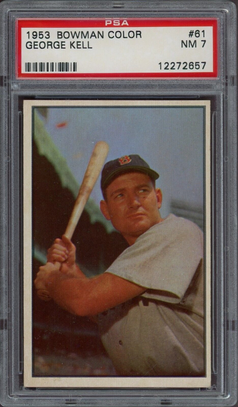 1953 Color Bowman #61 George Kell PSA 7