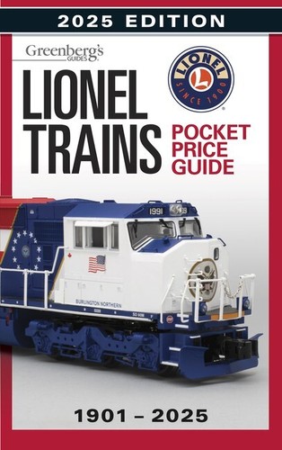 Lionel Trains Pocket Price Guide 1901-2025 ~ Modelleisenbahn ~ Brandneue Ausgabe!