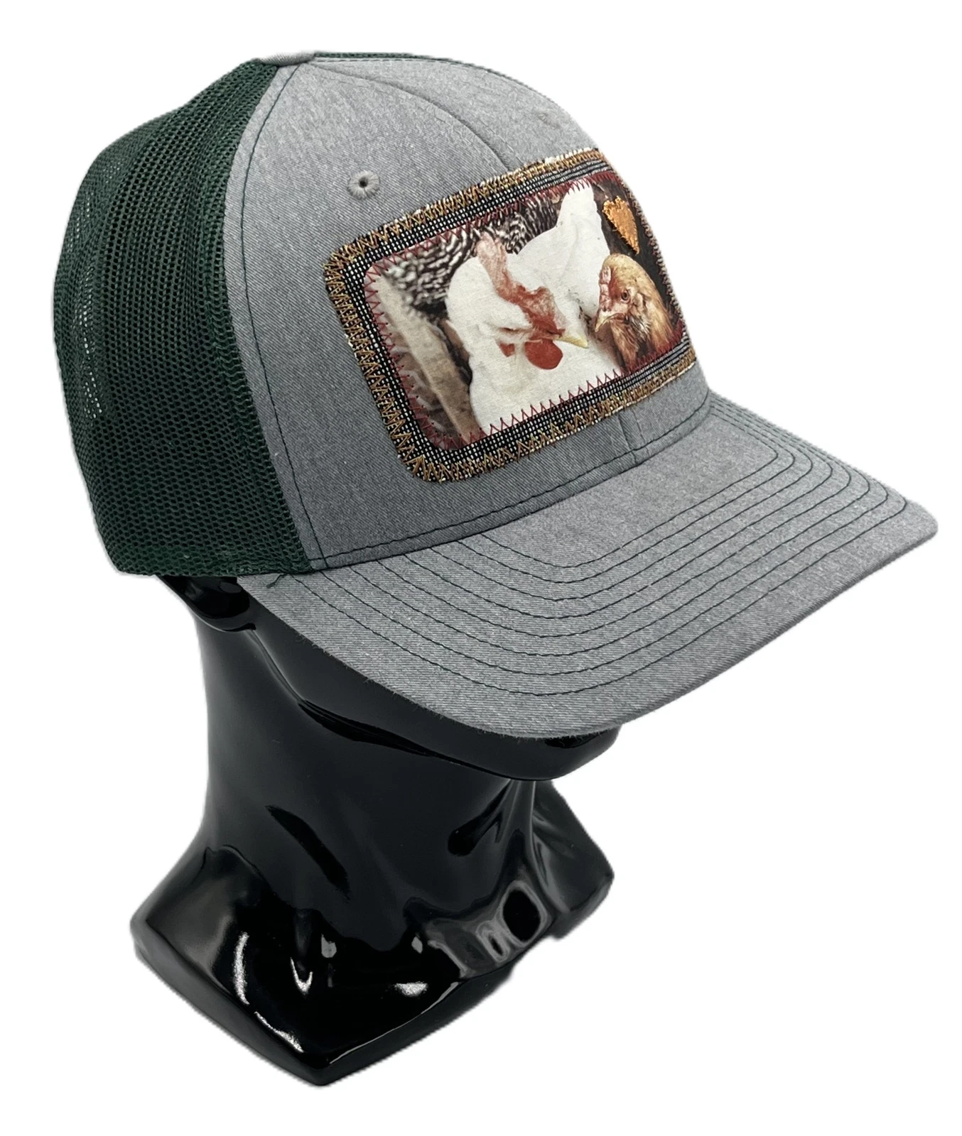 Richardson 112 Snapback Trucker Hat Ellix Designs+Castano Photoworks Chickens
