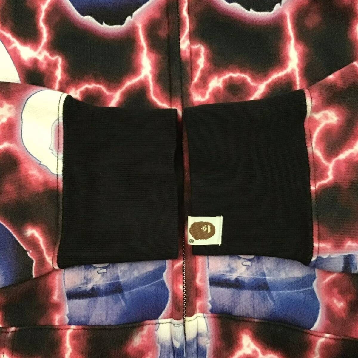 BAPE LIGHTNING full zip hoodie A Bathing Ape Size M | eBay