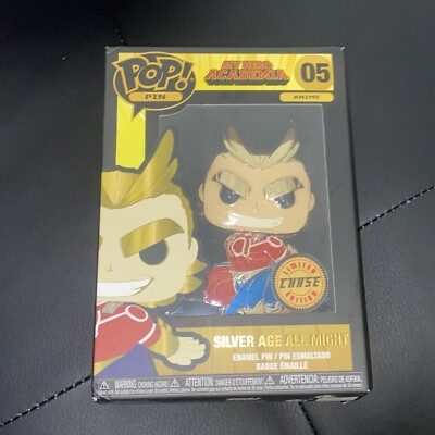 Funko Pop Pin Anime My Hero Academia Silver Age All Might Chase Limited Edition