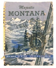 Majestic Montana 1950s Spiral Bound 8.5 x 11" Tourism Promo Booklet Many Photos!