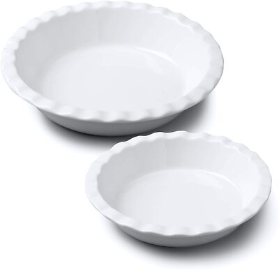 Crinkle Rim Kuchengeschirr, ideal zum Krümeln, Füße & Backen 16 - 27 cm, Porzellan