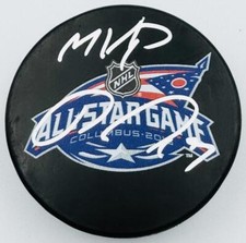 MVP RYAN JOHANSEN SIGNED 2015 ALL STAR GAME PUCK COLUMBUS BLUE JACKETS J8
