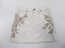 NWT Abercrombie Fitch Women's Zoe Natural-Rise Vintage A-Line Skirt 27/4 D795