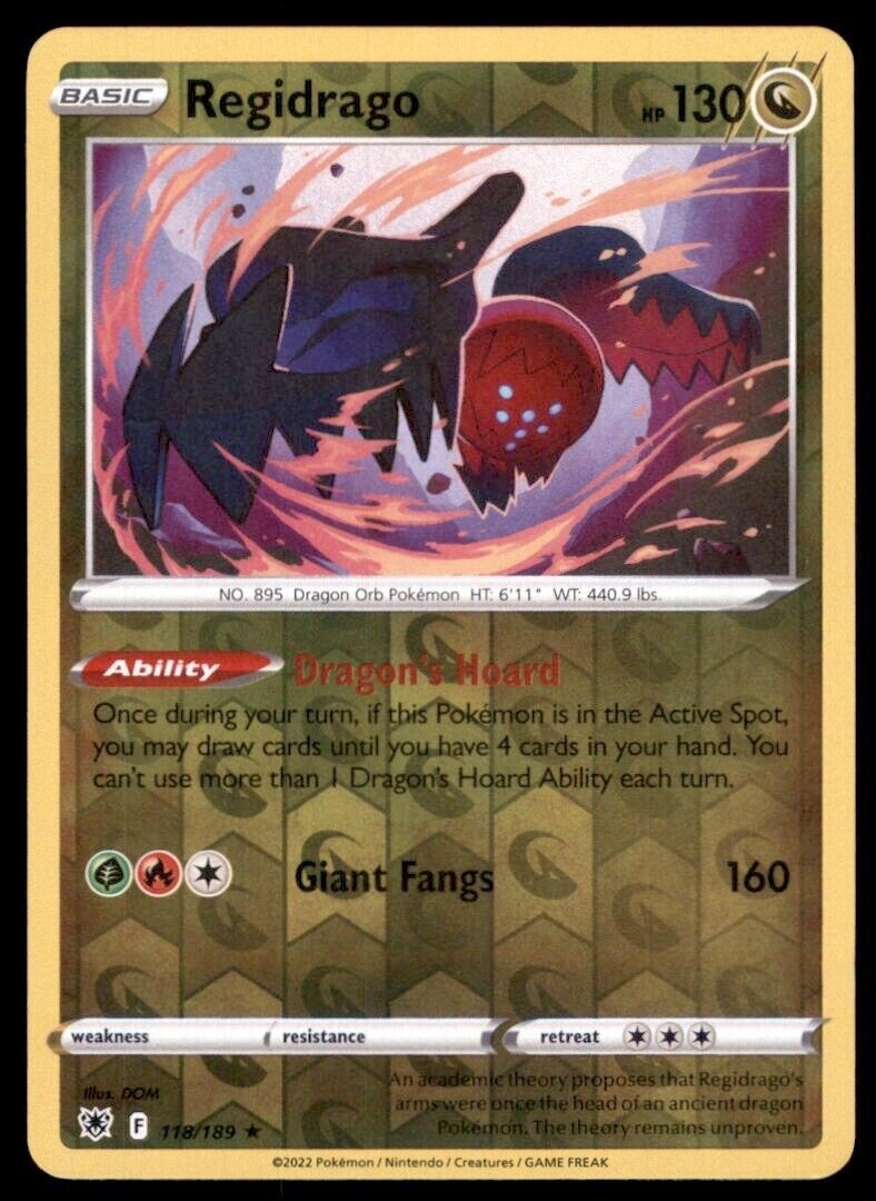 Pokemon - Astral Radiance - REGIDRAGO - Reverse Holo - 118/189 - NM/M