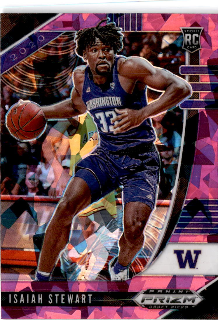 2020 Panini Prizm Draft Picks Collegiate #66 Isaiah Stewart Pink Ice