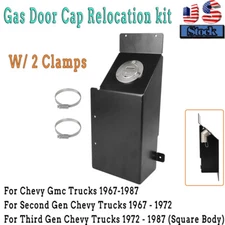 Gas Door Cap Relocation Kit For 67-87 Chevy Gmc Truck In Bed Fuel Filler C10 K10