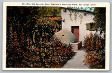 Postcard The Old Spanish Oven Ramon's Marriage Place San Diego California CA