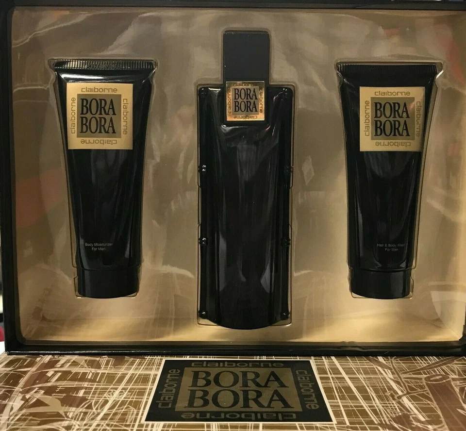 Bora Bora Juego de 3 piezas para hombres, spray de 3,4 oz + crema hidratante corporal + gel de baño Foto 2 de 2