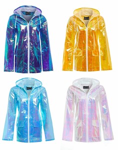neon raincoat