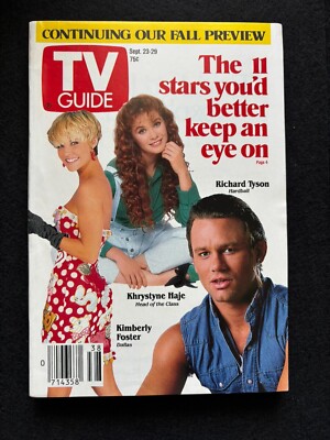 TV Guide September 23 1989 Stars You'd Better Keep an Eye On Phoenix Ed
