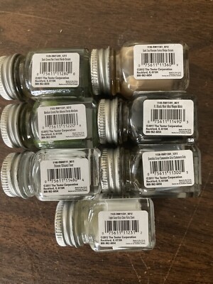 NEW UNOPENED Testors model paint lot of 7 bottles  greys,greens, black,tan,thin