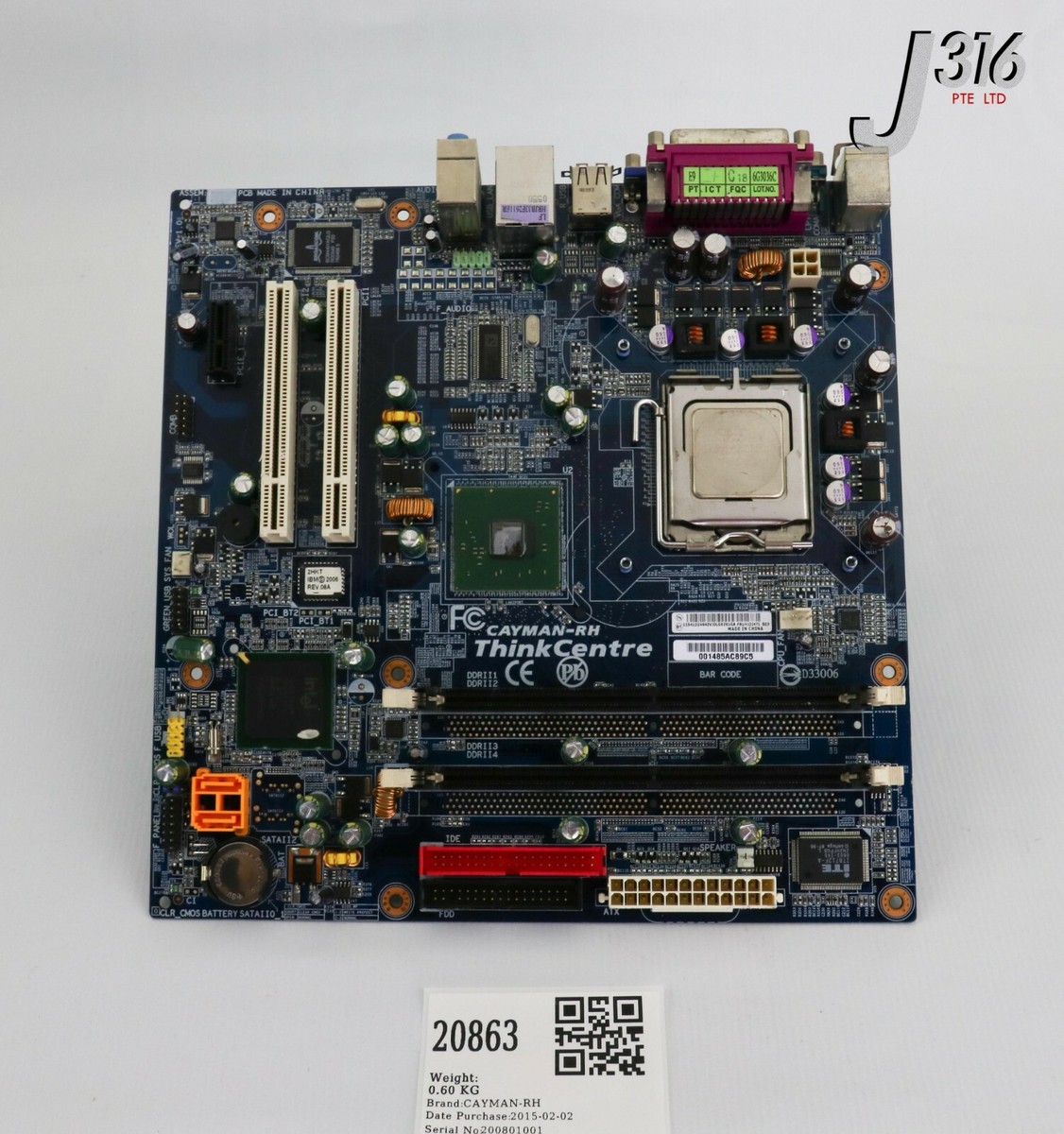 専用1 20863 CAYMAN-RH PCB, MOTHERBOARD FOR IBM A52