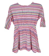 Unbranded Womens Dress Multicolor Short Easter Tribal Aztec Boho Sz Small A22