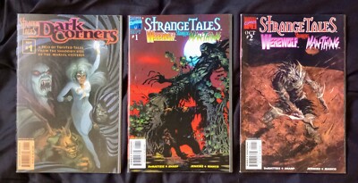 Strange Tales Vol. 4 #1 & #2b + Dark Corners Marvel 1998 Werewolf By Night...