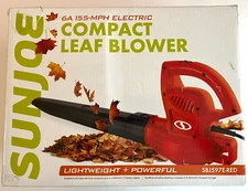 SUNJOE 6A 155-mph Electric Compact Leaf Blower, New in box