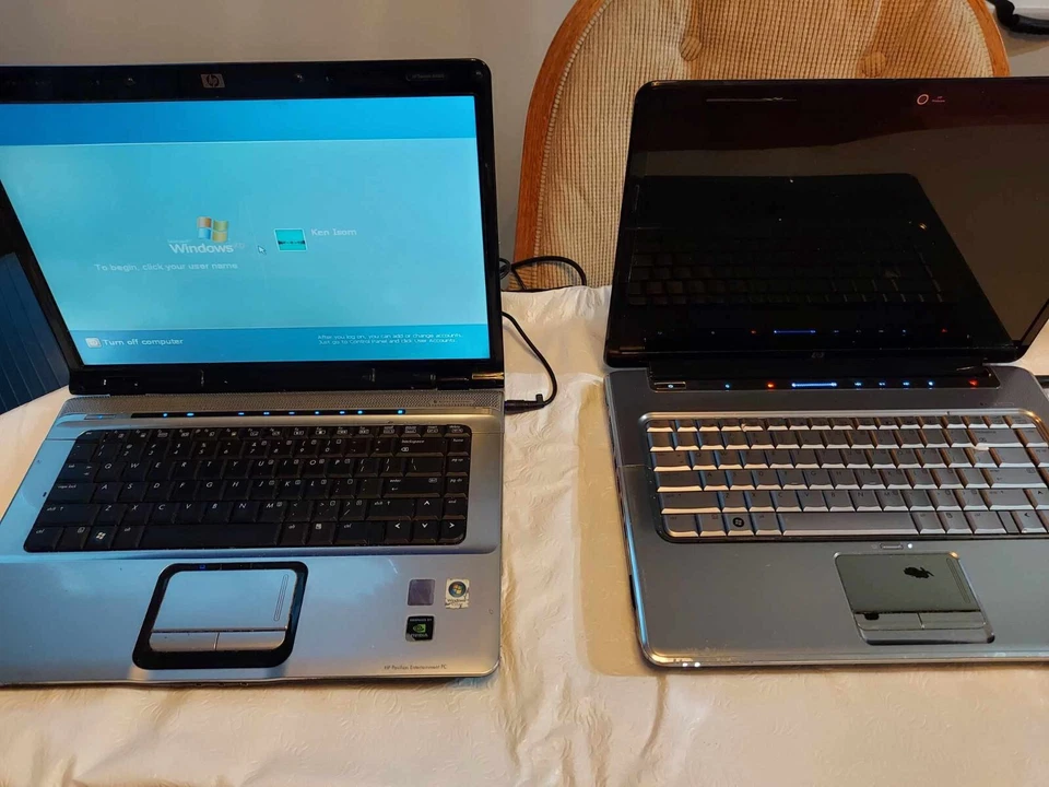 LOT OF 2 HP LAPTOPS 4GB RAM 120GB SSD WINDOWS PRO COMPUTER NETBOOK CPU HD 3D PC - Image 4 of 4
