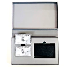 American Express Playing Cards Deck & Case Holder Set Platinum Card Members Gift