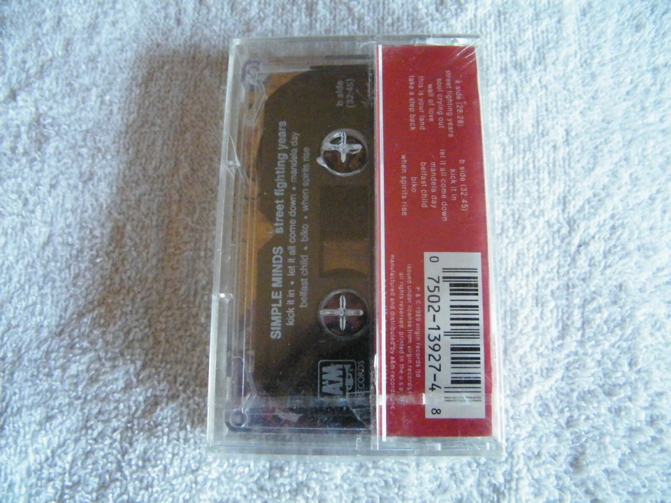 SIMPLE MINDS - Street Fighting Years - CASSETTE A&M Sealed New - 1989 Pop Rock - Image 2 of 4