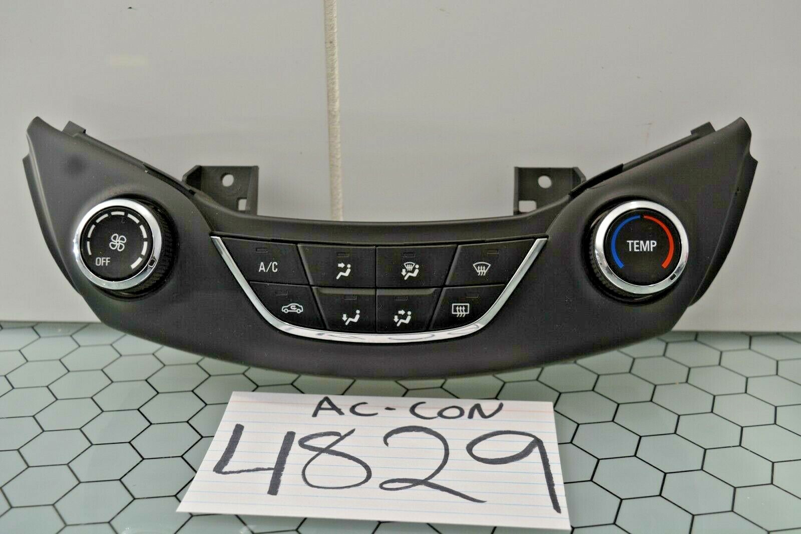 2016 2017 Chevrolet Cruze AC and Heater Control Used Stock #4829-AC 