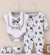 Disney Baby Boy 5pcs 5-9m Mickey Mouse Set: Adorable Soft Cotton New