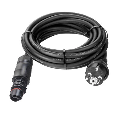 AVOLTIK Betteri Schuko Kabel 3-15 Meter mit Deye Stecker LY01 Solar PV Steckdose Netz