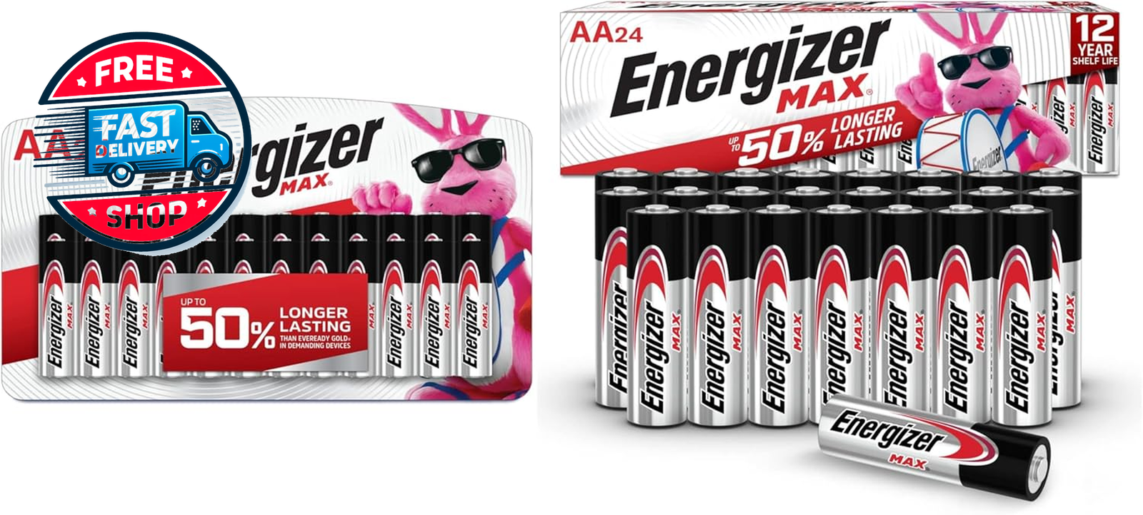 AA Batteries (48 Count Bundle), Double a Max Alkaline Battery-image