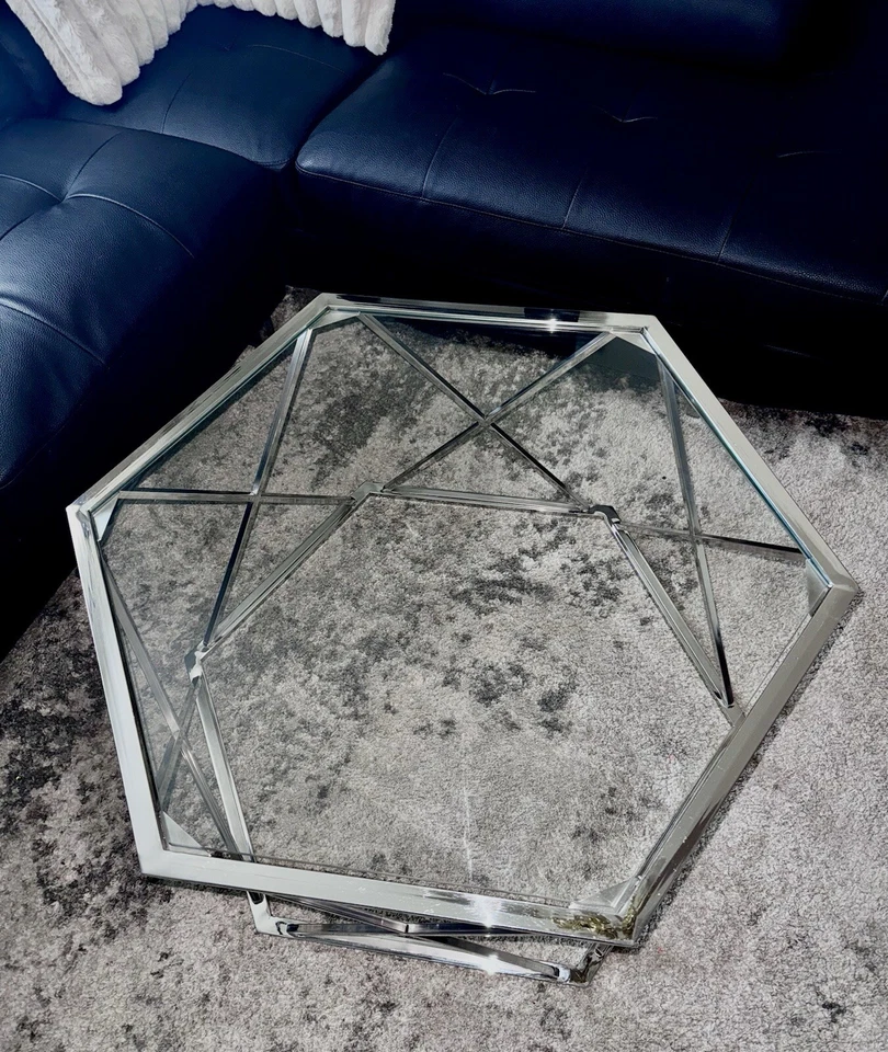 Mesa de centro de cristal Foto 3 de 3