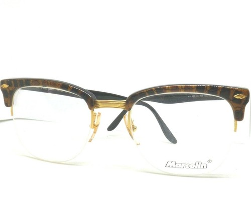 MARCOLIN montatura per occhiali da vista uomo anni 80 vintage made in italy  oro | eBay