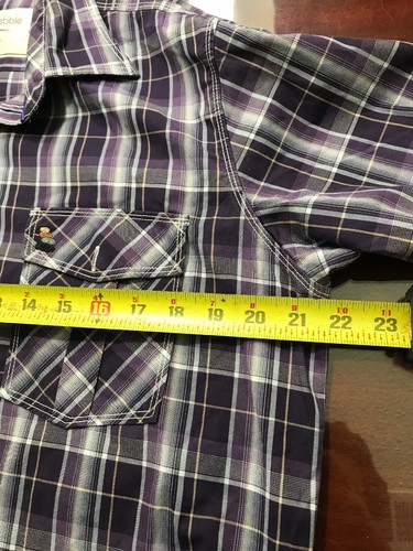 Pebble Beach Men's Long Sleeve Purple Button Front Shirt Size XL Plaids & Checks - Picture 7 of 10