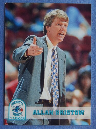 Allan Bristow #232 NBA Hoops 1993 Basketball Card (Charlotte Hornets) VG - Picture 1 of 2