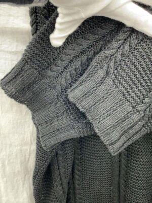 トップス Cristseya 24ss Linen cable knit sweater Cristaseya 