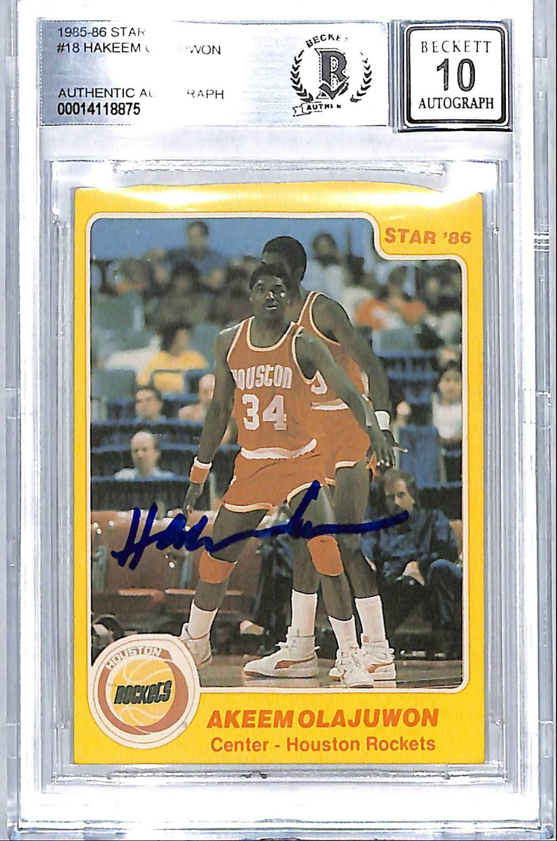 1985-86 Star - Hakeem Olajuwon #18 for sale | eBay