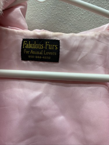 Fabulous Furs For Animal Lovers Pink Faux Fur Vest For Girls Size 14 - Picture 2 of 7