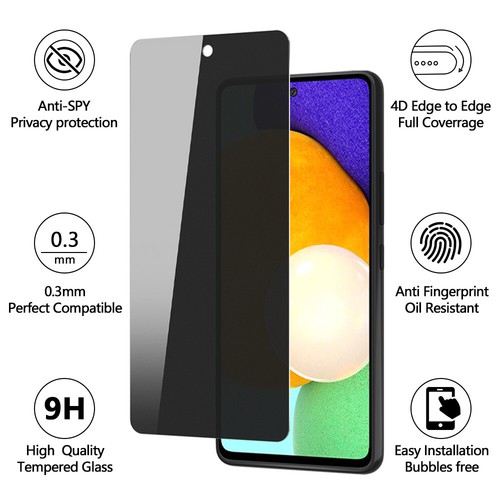 Pour Samsung Galaxy A14 A13 A03S A23 A15 Protection écran en verre trempé vie privée - Photo 17 sur 19