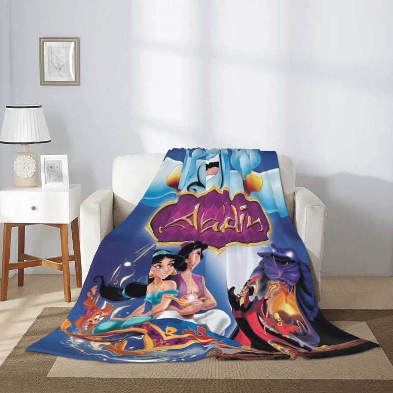 Disney Mickey Halloween Flannel Blanket Kawaii Spooky Cute Lightweight Throw