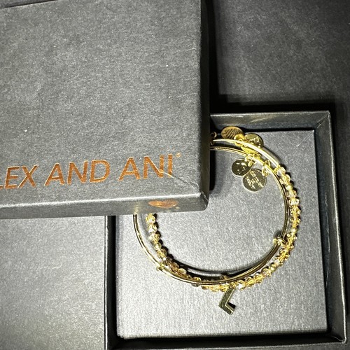 Alex And Ani L Initial Bangle Bracelets Set of 2