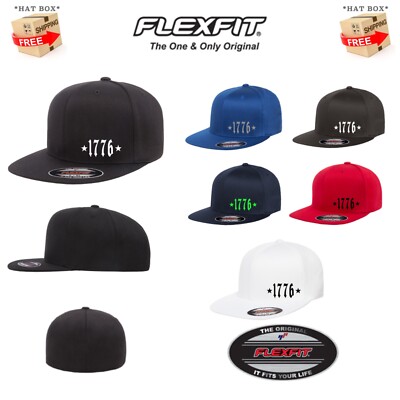 1776 The Declaration of Independence PATRIOT FLEXFIT HAT  *FREE SHIPPING in BOX*